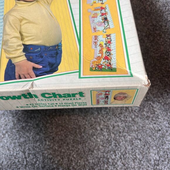 1988 Growth Chart Firefighter Activity Puzzle MB Puzzle NEW SEALED Height Chart - Picture 3 of 4